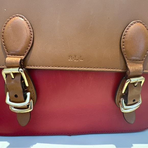 Vintage Lauren Ralph Lauren Leather Crossbody Bag - Picture 4 of 9